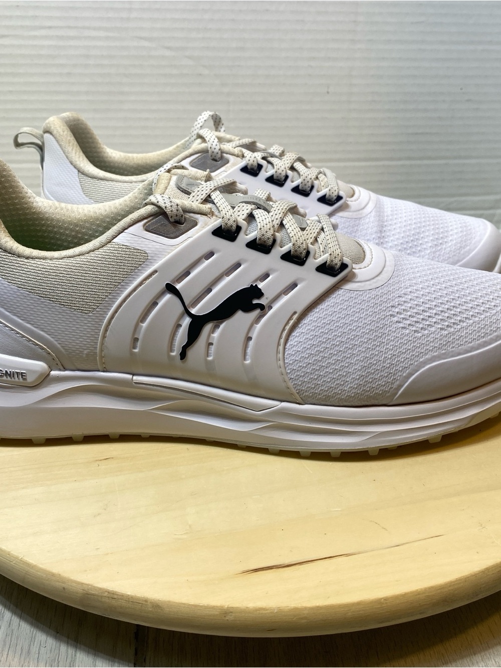 Puma Ignite Elevate 2 Spikeless Golf Shoes Men's Size 9.5 White Black 310243-07⁠